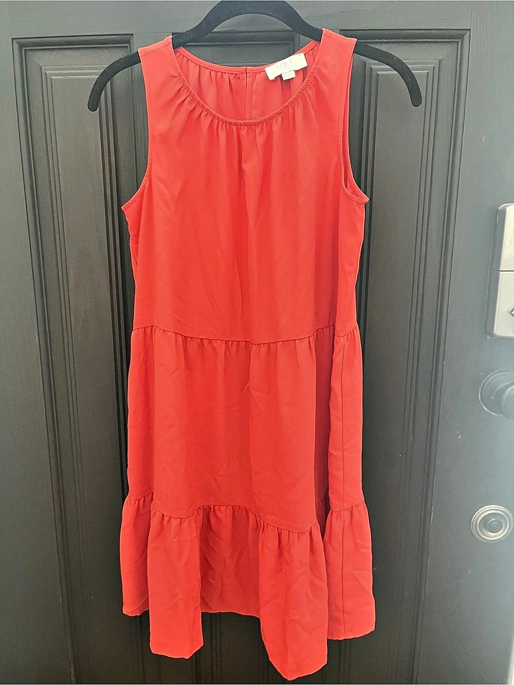 LOFT Outlet Mini Dress in Red Size Small Like New